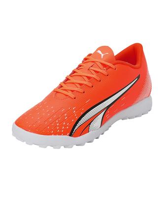 Ultra Play TT 107226 2023 Ultra Size Cm Men's Soccer/Futsal Shoes, Spring/Summer Colorway, Orange/Puma White/Blue Glimmer, 25.0