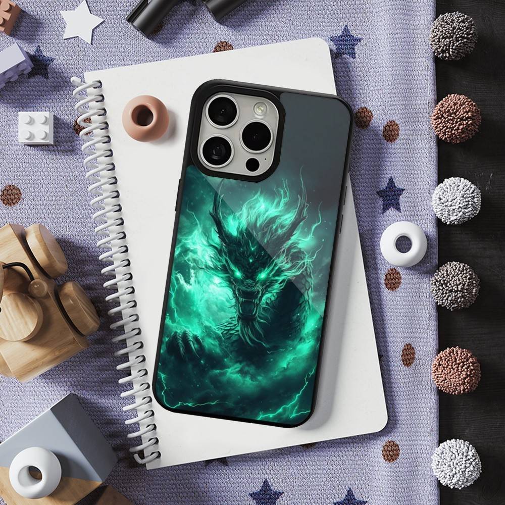 Animal Dragon Ferocious For iPhone 16,14,13,15,11,12,17,Plus,Mini, Pro,For Magsafe,Max,Magnetic Wireless Charging Case