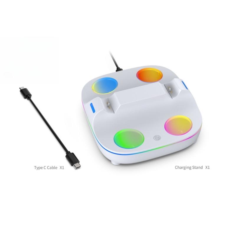 Double Controller Charger Dock Charging Holder Stand with LED Display and Quick Charging Feature for P5 Controller