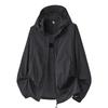 Unisex Lightweight Hooded Sun Protection Jacket - Breathable & Customizable for Outdoor Summer Activities