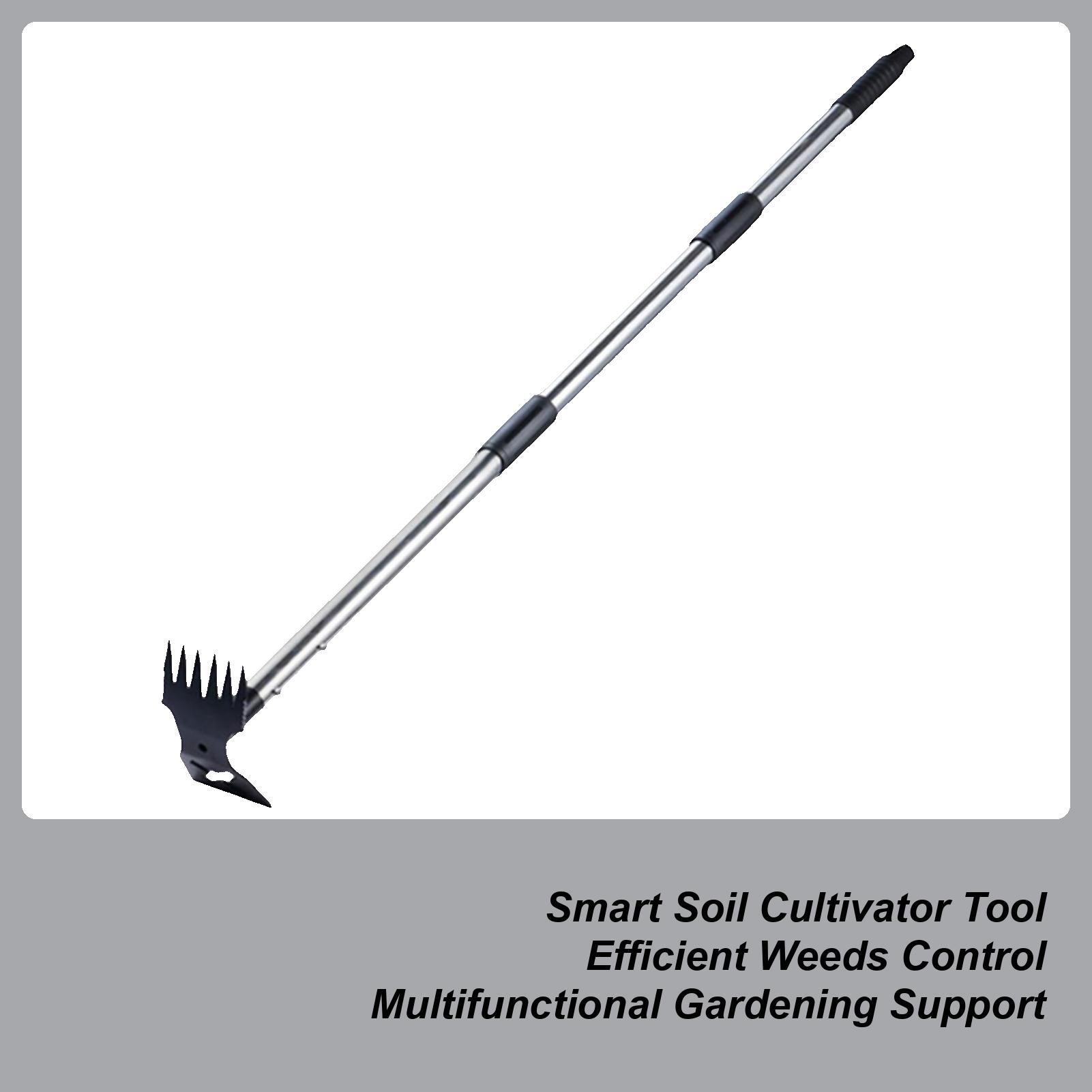 Weeder Tool Garden Weeds Pulling Tool Double-Sided Rust-Resistant Digger Ergonomic Design For Yard Backyard Weeding Grass Farm