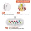 10PCS Colorful flower bathtub anti slip stickers shower floor anti slip stickers bathroom PEVA anti slip stickers