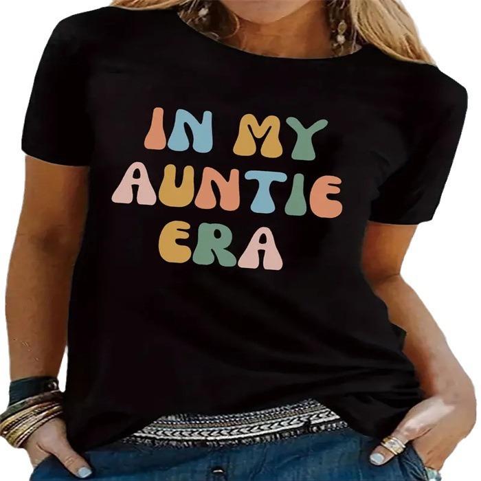 Short-sleeved T-shirt European and American summer new women's fashion casual home commuting versatile round neck short-sleeved T-shirt