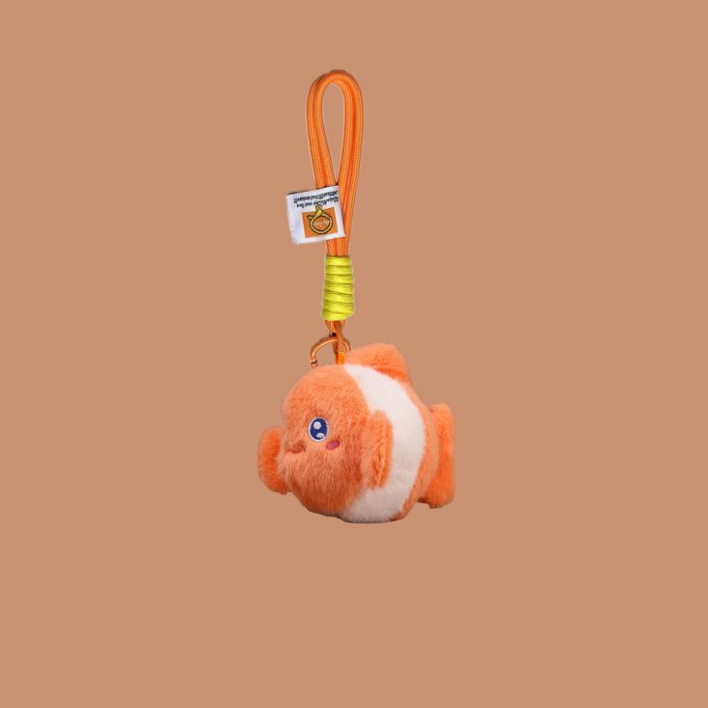 Cute Cute Marine Animal Jellyfish Pendant Plush Toy Doll Crab Lobster Keychain Bag Pendant
