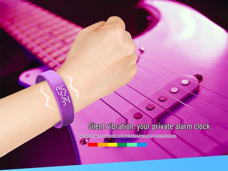 V9 Smart Temperature Monitoring Bracelet: All-Weather Body Temp Tracker with Vibration Alerts, Stopwatch, and Alarm Clock.