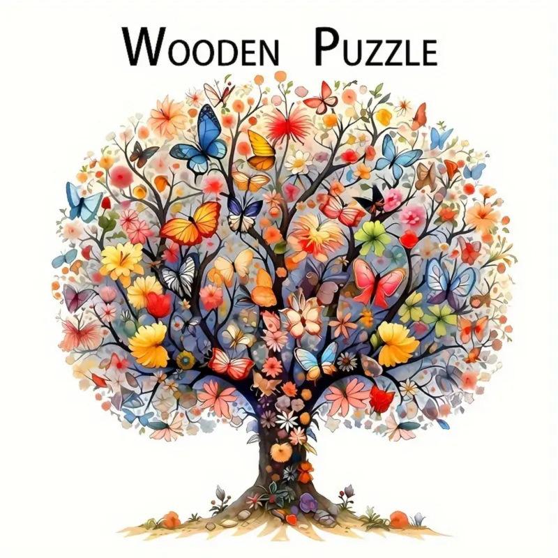 Tree Of Life Wooden Irregular Alien Animal Wooden Puzzle