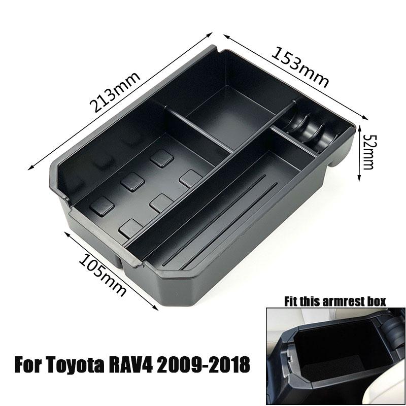 Car central storage box broadhurst armrest remoulded car glove storage box case for Toyota RAV4 2014-2018