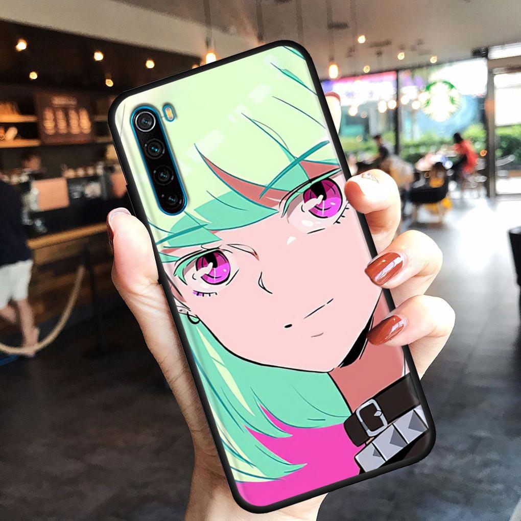 Super Cute Girl Anime Mobile Phone Shell for Redmi Note 10 11 11S 11E 7 8 8T 9 9S 9T Pro Plus 4G 5G Black Soft Case Cover Fundas