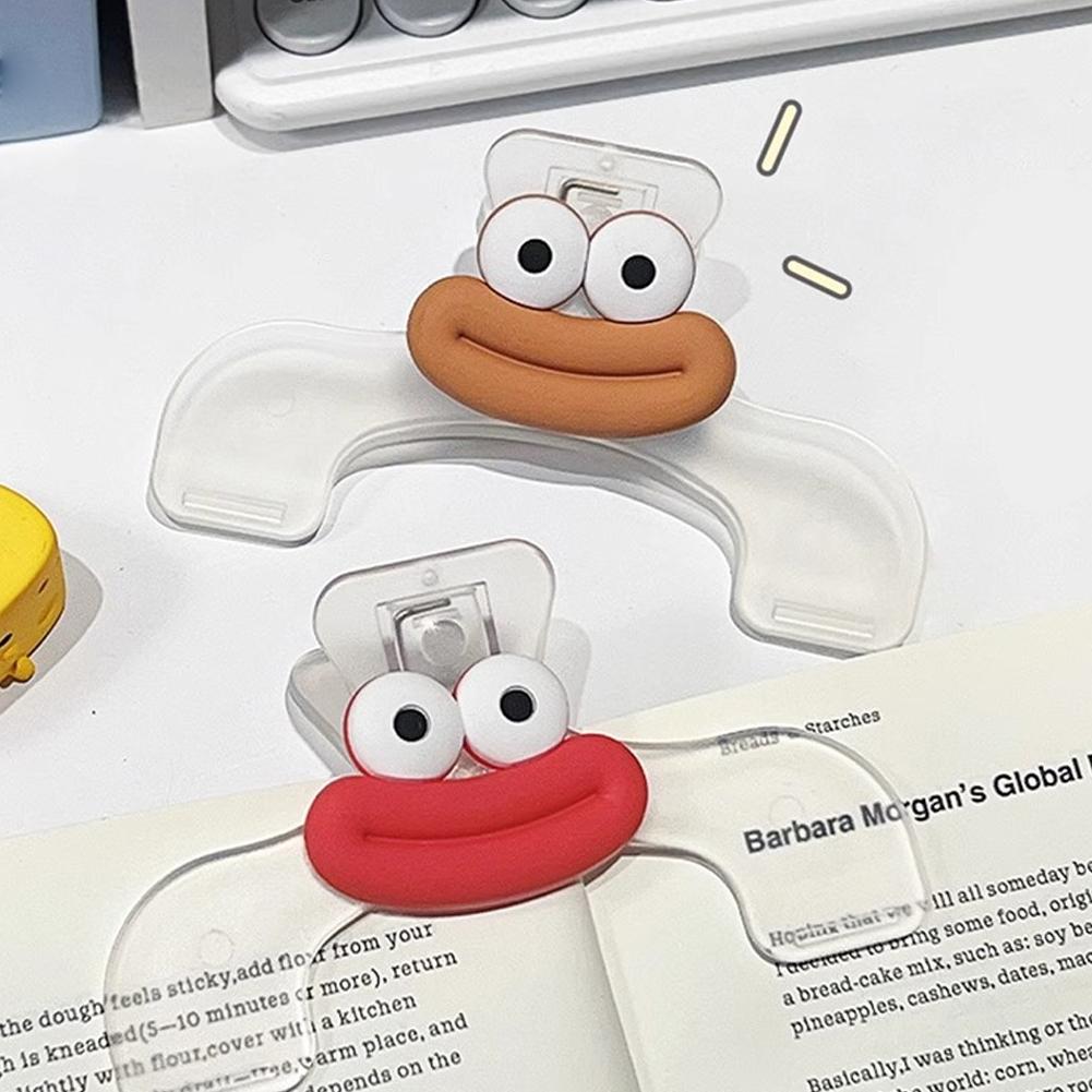 Book Clips For Reading Bag Clamps Portable Clip Binder Clips Storage Practical Clips Food Cute R8M2