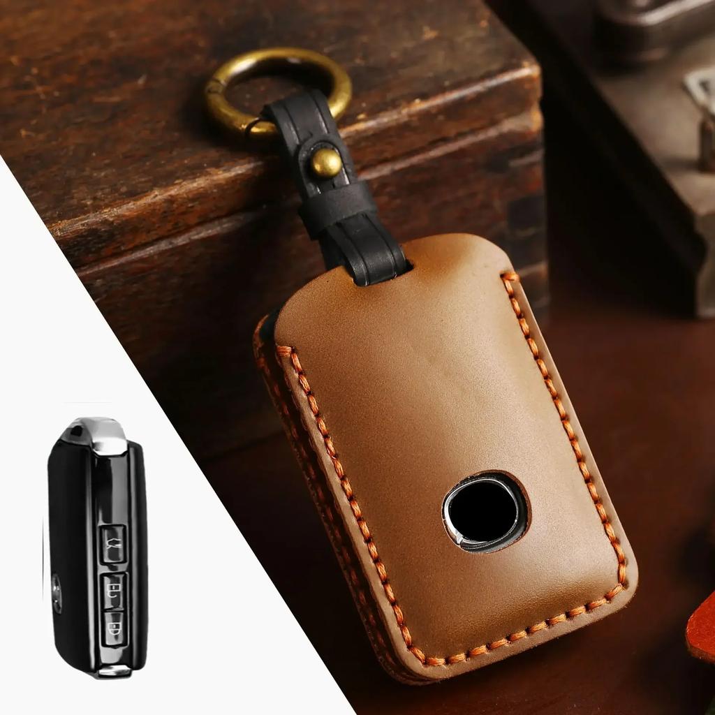 3Button Leather Protector cover Car Key Case for Mazda 3 Alexa CX5 CX8 CX4 2019 2020 Remote Keychain Accessories Holder Shell