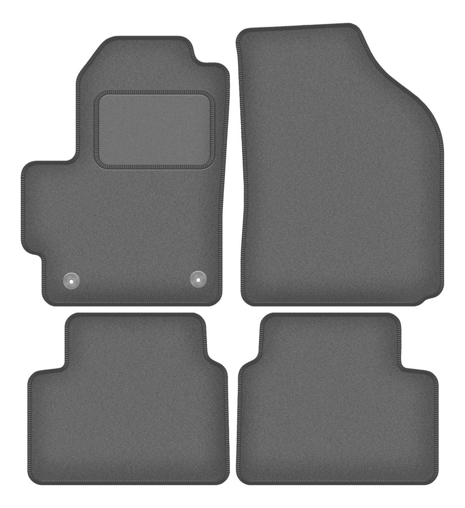 Velour Graphite Car Mats For: Chevrolet Matiz Hatchback (2004-2009)