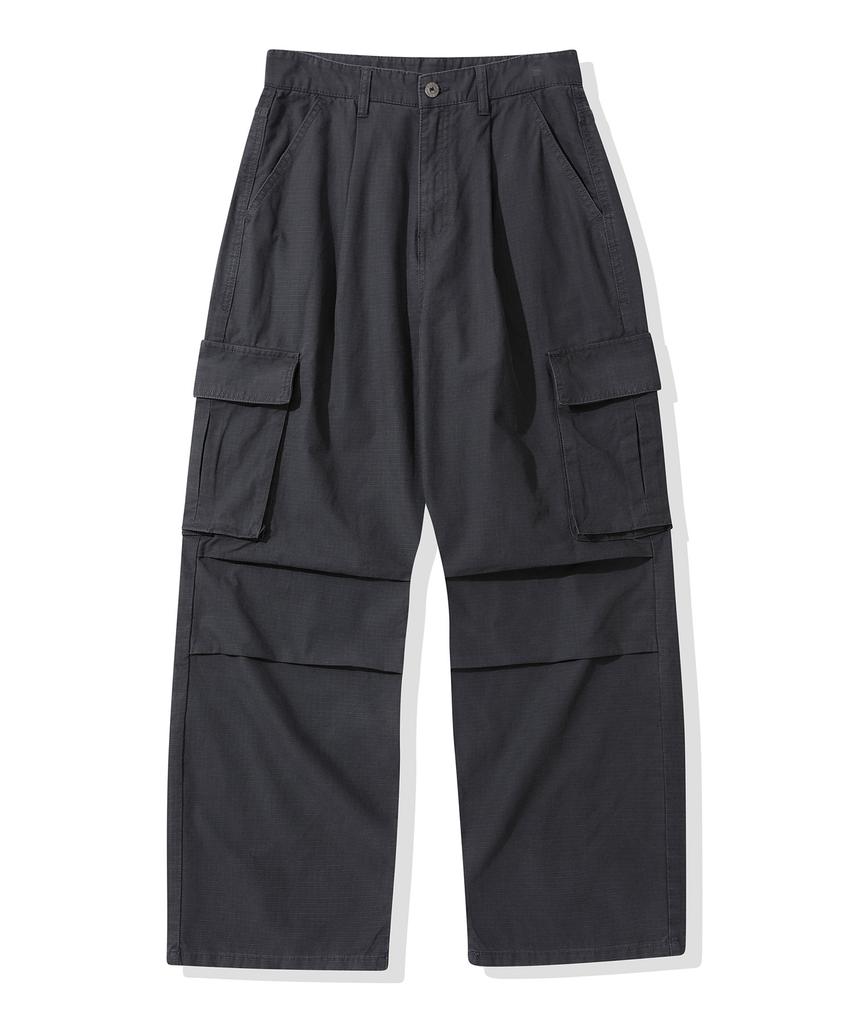 CGP Wide Cargo Cotton Ripstop Pants_Charcoal