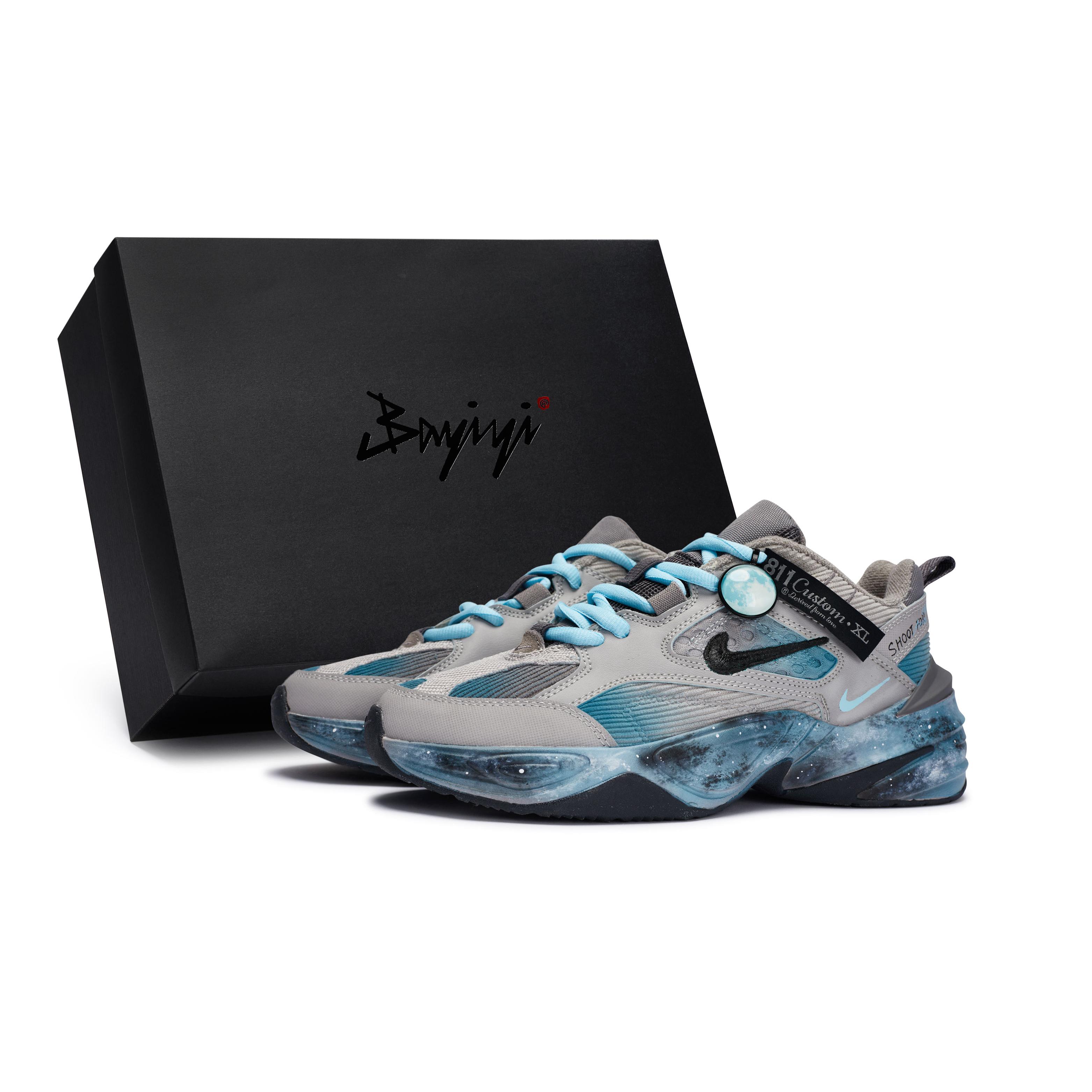 

Nike M2K Tekno SP 811 Manufacturing, Insomnia Blue, Special Shoe Box Abrasion Resistant Low top Chunky Sneakers Unisex BV0074-001(Team80-S-BOX) 44