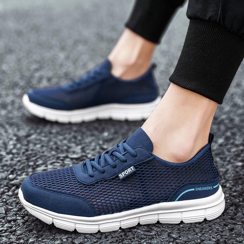 Fashion SYTK Men Shoes Autumn Soft Loafers Lazy Shoes Lightweight Cheap Mesh Casual Shoes Men Sneakers Tenis Masculino Zapatillas Hombre