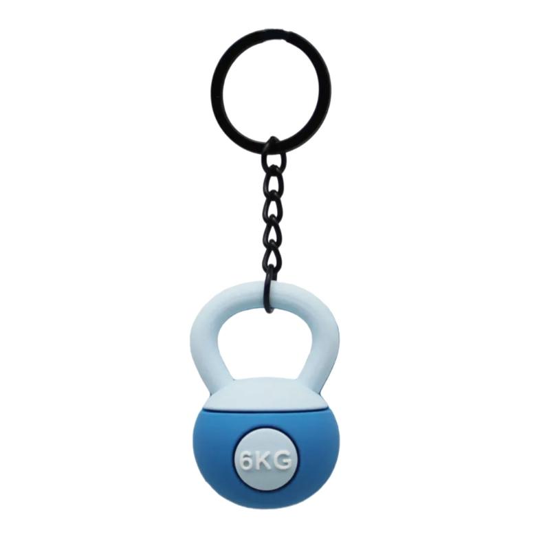 3D Kettlebell Keychain Bag Accessory Portable Kettlebell Keychain Pendant Keyrings Charm For Decorating Keys And Bags