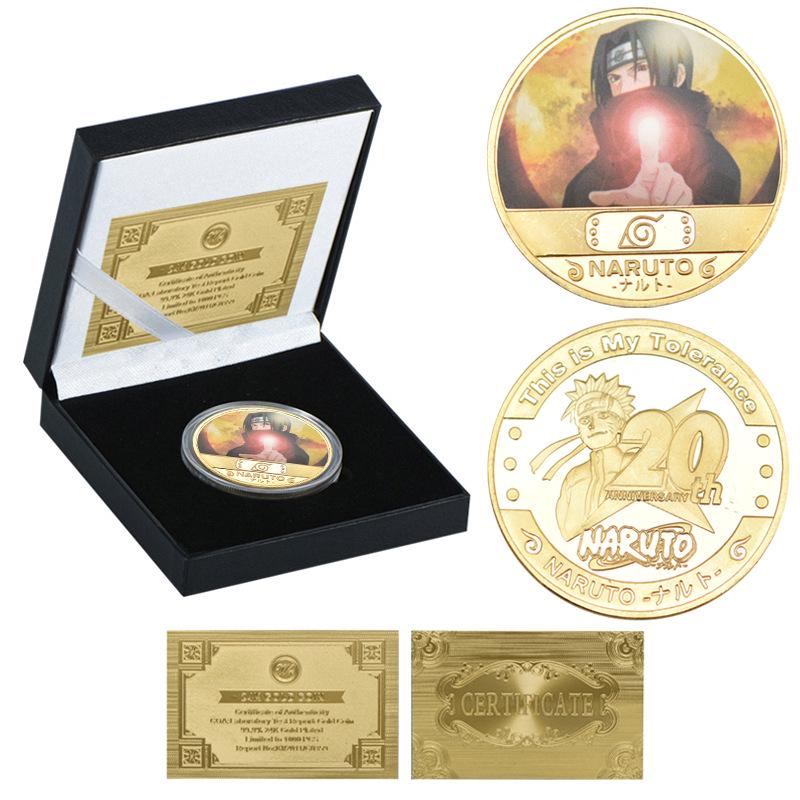 Naruto Uzumaki & Sasuke Metal Die-Cast Anime Coin Collection