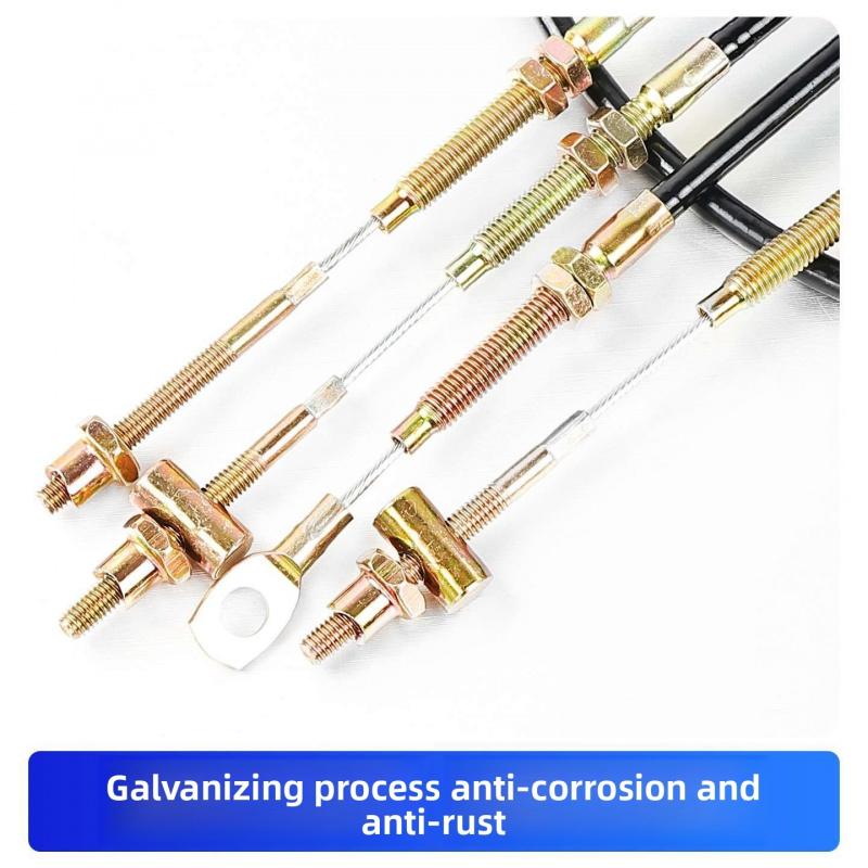 Electric tricycle brake line, four-wheel vehicle parking brake pull wire, thick steel wire handbrake cable
