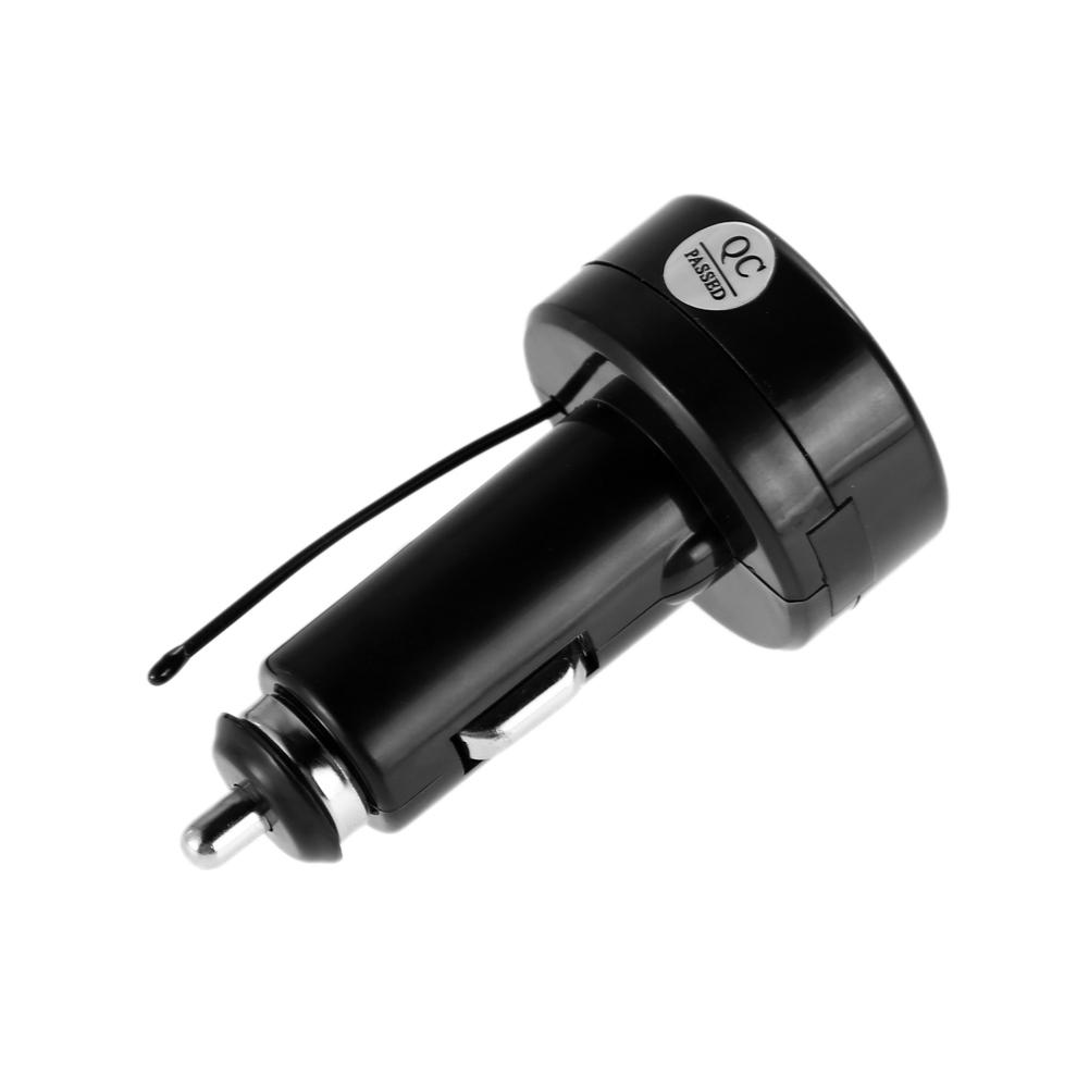 Mobile Phone Adapter Car Charger 2 In 1 Digital Car Voltmeter Thermometer Cigarette Lighter Style for Truck Boat