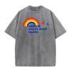 Pure Cotton Unisexs Short Sleeve Smile if Dead Washed T Shirt Casual Tops  Tees Graphic Cool Crew Neck Washed Tees