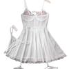 European and American sexy lingerie lace perspective temptation embroidered thong two-piece set new