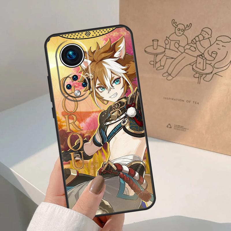 Genshin Impact Gorou For Honor Magic 8 Pro 5 6 7 Lite Case For Honor Win RT 200 400 50 70 90 X8b X9a X9b X9c X9d
