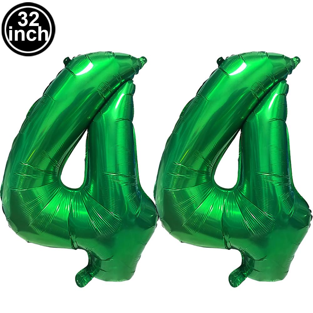 Green Large Numbers Balloon 32 Inch 0 1 2 3 4 5 6 7 8 9 Jungle Birthday Digit Bachelorette Balloons Figure Golob Party Ballon