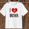 I Love My Sister I Love My Brother Sibling Matching Clothes Summer Children Tshirt Boys Girls Short Sleeve T-shirt Kids T Shirts