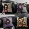 Gorjuss Cartoon S-Santoro Gorjuss Pillow Case Anti-Dustmite Pillowcase Invisible Zipper Silky Short Plush Sofa Cushion Cover