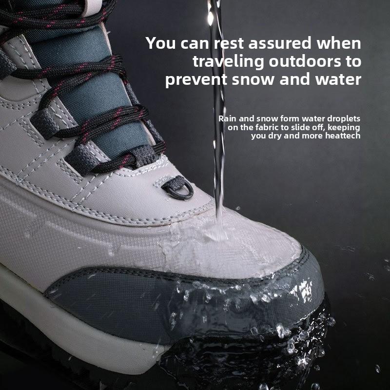 -40℃ Mens Winter Boots Outdoor Waterproof Snow Boots Plush Warm Cotton Shoes Fashion Casual High Top Boot Men Hiking Ankle Boots