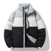 Winter New Couple, White Duck Down Stand-up Collar Thickened Warm Jacket Men's Bread Clothes