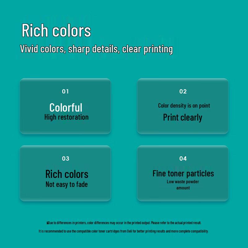 Deli Compatible Black Laser Toner Cartridge for HP Color LaserJet MFP