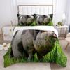 Pig Duvet Cover 3Pcs Lovely Animal Printed Bedding Set Cute Pet Comforter Cover King For Kids Boys Girl Children Bedroom Decor