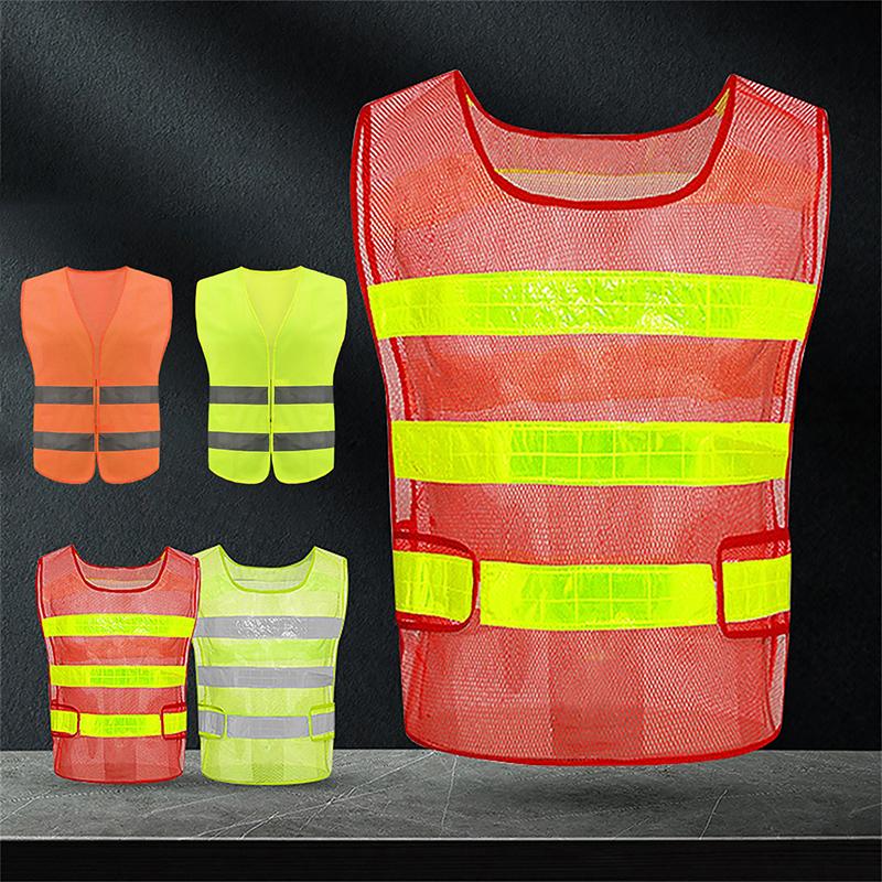 Siguranță Vizibilitate Ridicată Vestă cu Bandă Reflectorizantă Protecție Șantier Vestă Reflectorizantă Veste Reflectorizante Auto Jachetă Reflectorizantă