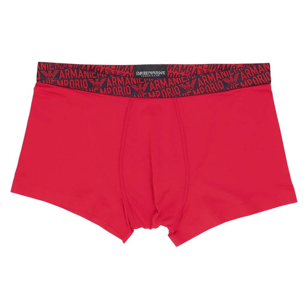 Emporio Armani ESSENTIAL MICROFIBER Men's Boxer Briefs, Front Closure, EU Size, Size L (EU Size), 54097197, Red