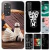 Badminton Sport Handyhülle für Xiaomi Redmi Note 15 14 14S 13 12S 12 Pro 11S 11 Plus 11T 11E 10S Weiche Hülle Druckschale Redmi Nr