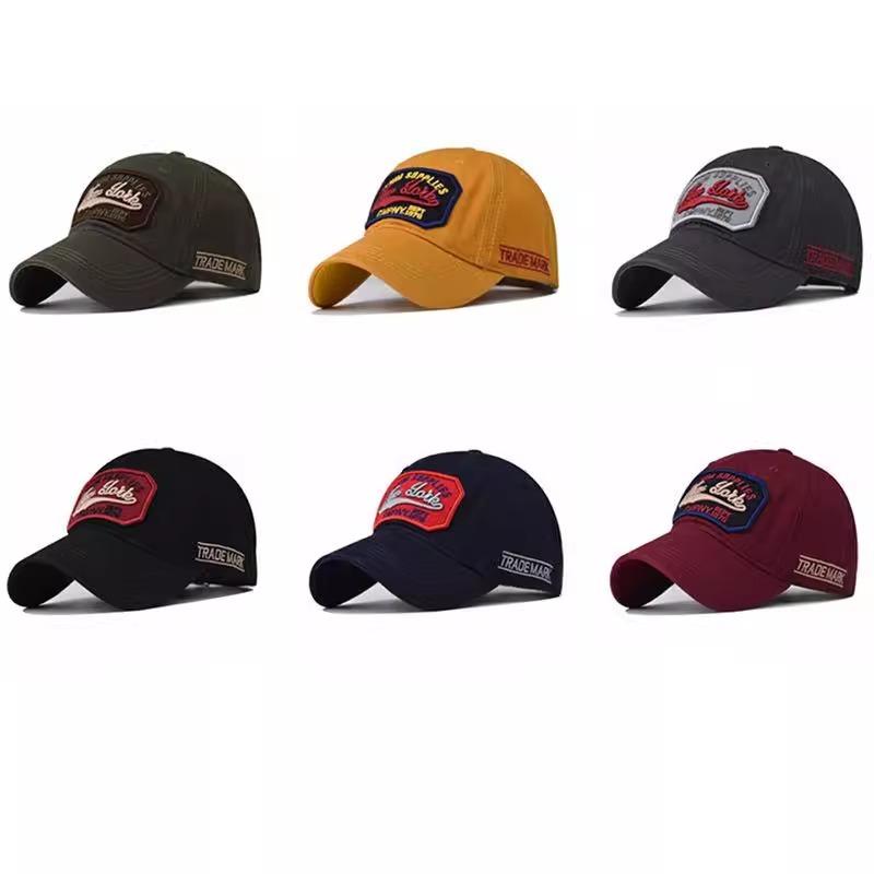 Washed Cotton Embroidered Baseball Cap Summer Casual Wash Old Baseball Cap Sun Hat