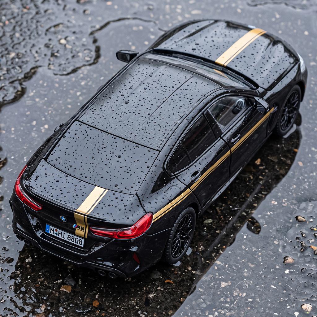 1:24 Alloy Metal Diecast Model Car Compatible With BMW M8 Gran Coupe Collect Bookshelf Office Desktop Trendy Hobby Birthday Gift