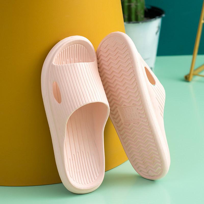 Stepping on shit slippers men's summer soft bottom comfortable home silent bathroom non-slip couple cool slippers women's summer wear