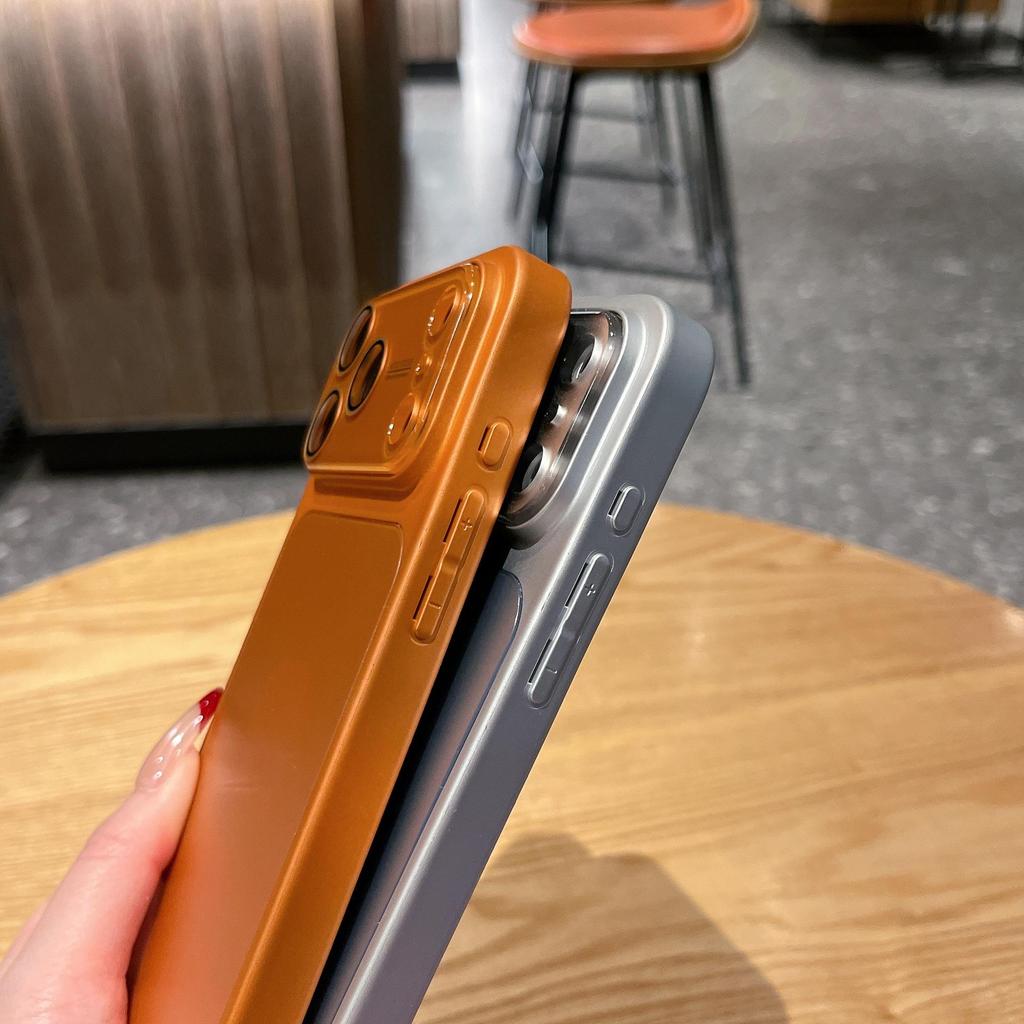 AG Frosted Solid Color Window Case for iPhone 17 Pro Max/16
