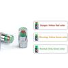 4PCS Car Tire Pressure Caps Tire Valve Cap with Pressure Indicator Tyre Pressure Monitor Valve Caps Air Alert Auto Accessories Tire Chucks 1