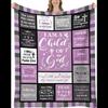 UHANKRU Christian Throw Blanket Purple X Inch Inspirational Religious Gift for Women I Am a Child of God Home Textile