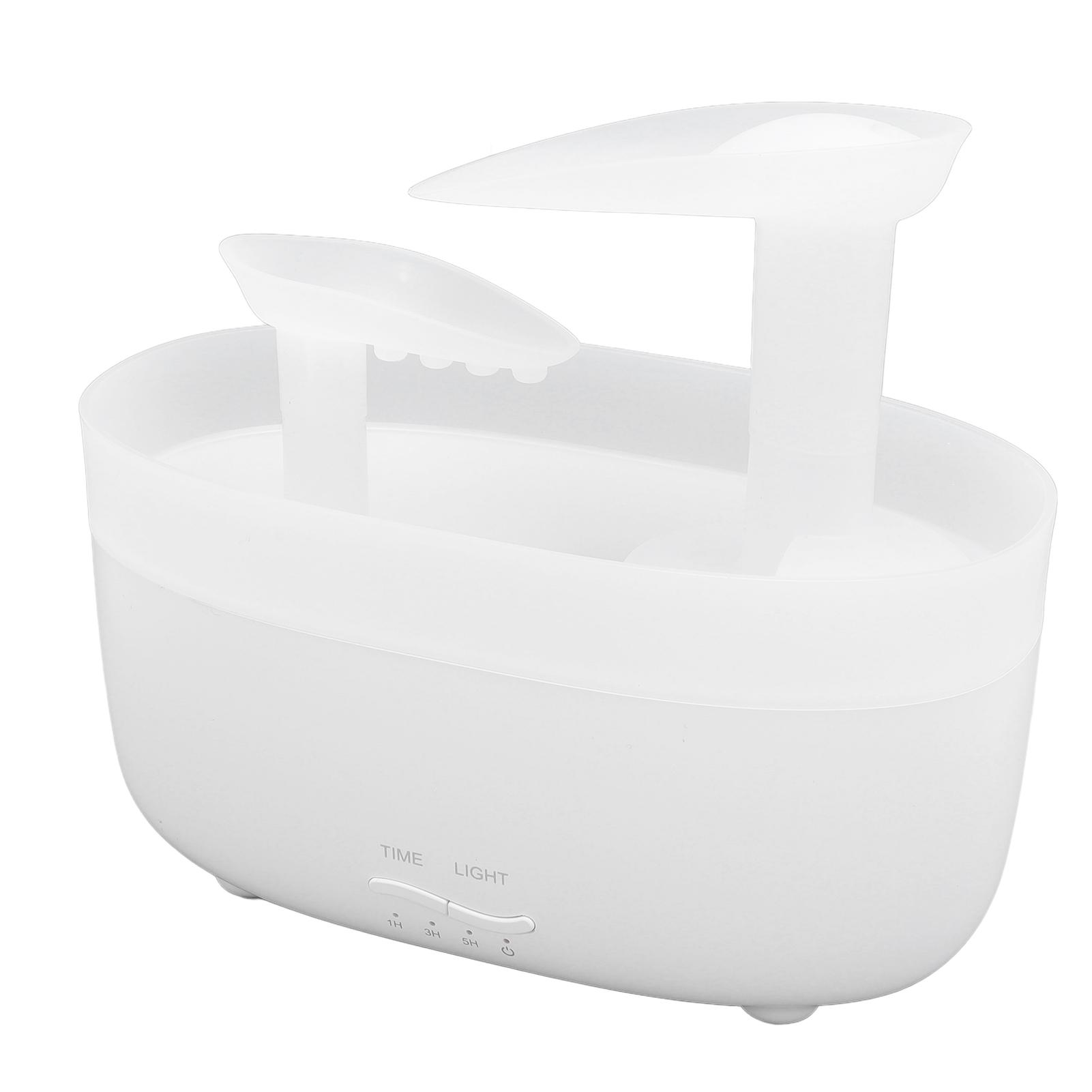 

280ml Desktop Humidifier Innovative Water Scene Aromatherapy Machine Portable Large Mist Ultrasonic Humidifier For Home Bedroom білий