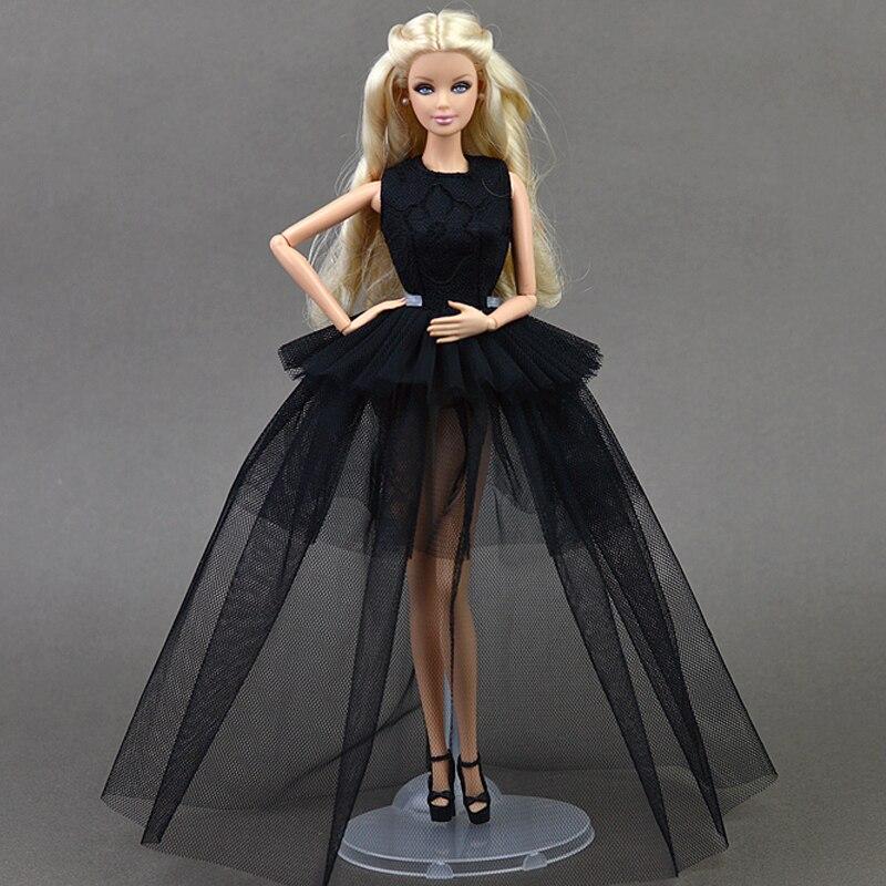 2pcs/lot Doll Dresses for Barbie Dolls 1:6 Sexual Evening Gown Purely Manual Clothes Lace Wedding Dress For 1/6 BJD Doll Gift