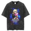 Anime VINLAND SAGA Thorfinn Karlsefni Summer T Shirt Men Manga Cotton Tshirts Vintage Washed Tee Harajuku Male Casual T-shirt