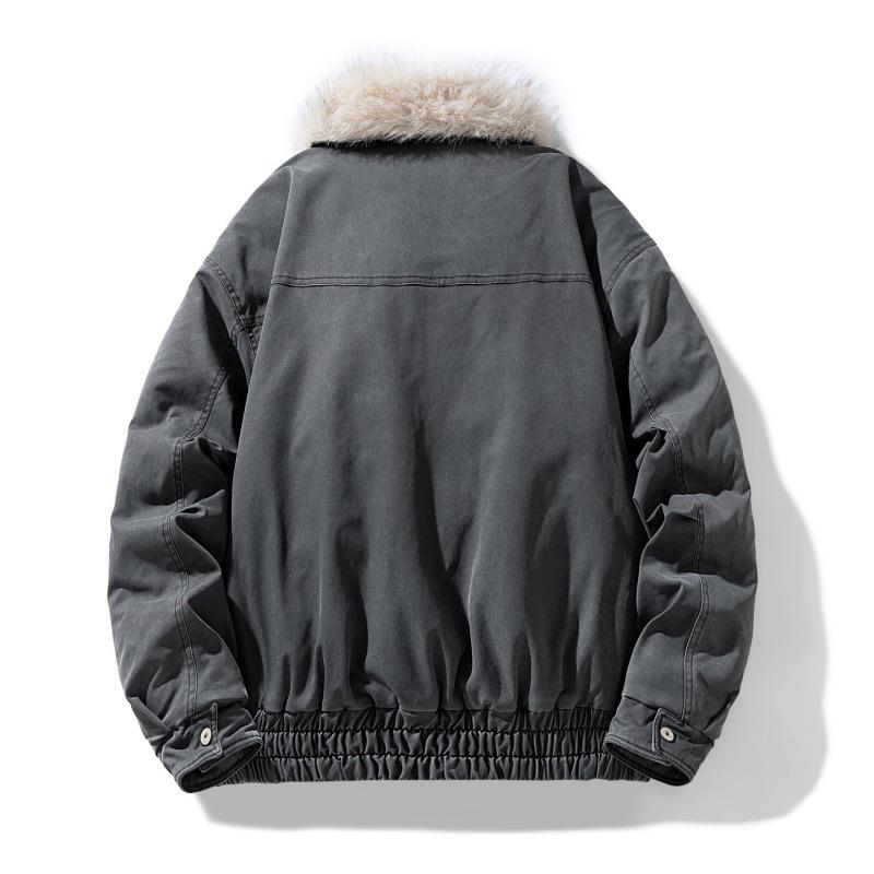 Retro American Style Men's Versatile Cotton Padded Jacket - Thickened Autumn/Winter Outerwear by LEE.