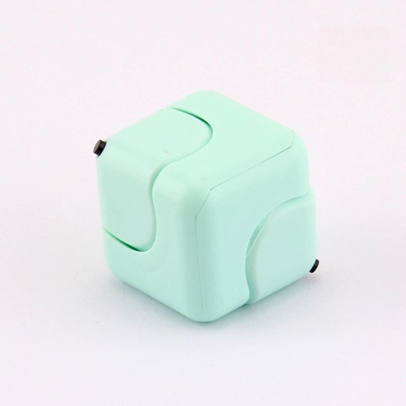 1Pc Fidget Spinner, Stress-Relieving Rubik's Cube, Educational Finger Toy, Square Whirlwind Dice