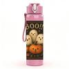 1PC Ghost Pumpkin Halloween Print 750ml Color Plastic Sports Water Bottle Leakproof Flip Straw Lid Suitable for Sports Office Home Use