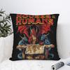 Houses and Humans Retro 90s Pillowcase Soft Cushion Cover Gift Dungeon Dragon DnD Pillow Case Cover Home Drop Shipping 45*45cm