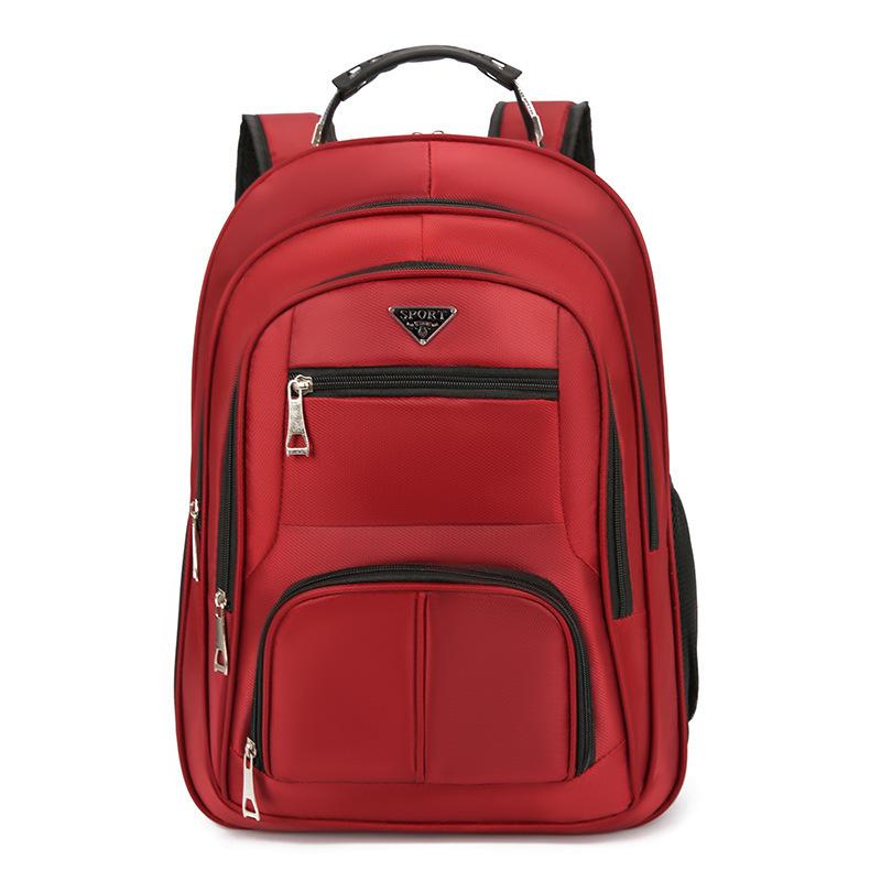 

Рюкзак мужской рюкзак большой емкости перезаряжаемый USB деловой компьютерный рюкзак повседневный рюкзак для школьников младших классов He is a 17. красный