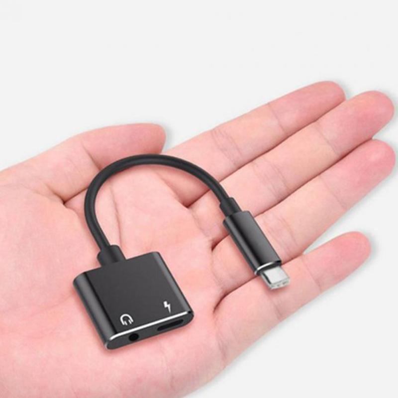 Adapter Laden Kopfhörer 2 in 1 Typ-C auf 3,5 mm Klinke Kopfhörer Aux Audio USB C Kabel